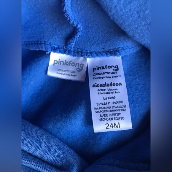 NWT … NICKELODEON “Size: 24 Months” PINKFONG Baby Shark Pull-Over Sweatshirt - Picture 3 of 5
